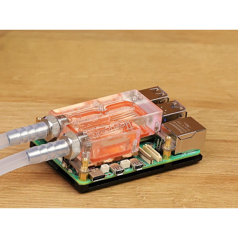 Ultra-Thin Pi 5 CPU Water Bloc - Raspberry Pi Water Cooling Kit review and price