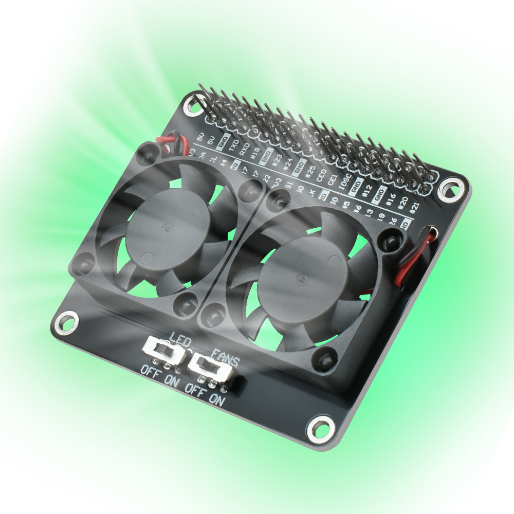 RPI Dual Cooling Fan Shield Wi - Raspberry Pi Water Cooling Kit review and price